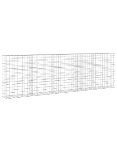 Gabione con filo da 5 mm e rete 10x10 cm 500x50x150 cm