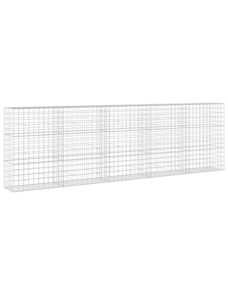 Gabione con filo da 5 mm e rete 10x10 cm 500x50x150 cm