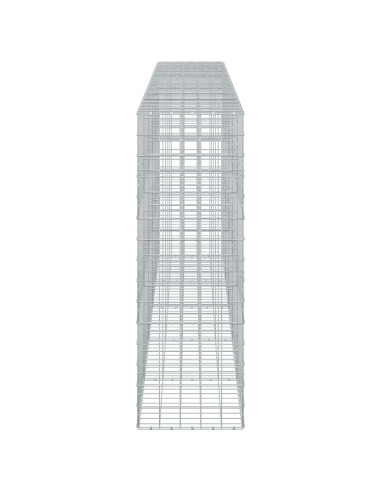 Gabione con filo da 5 mm e rete 10x10 cm 500x50x150 cm