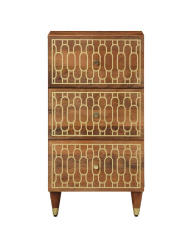 Credenza 40x33x75 cm in Legno Massello di Mango
