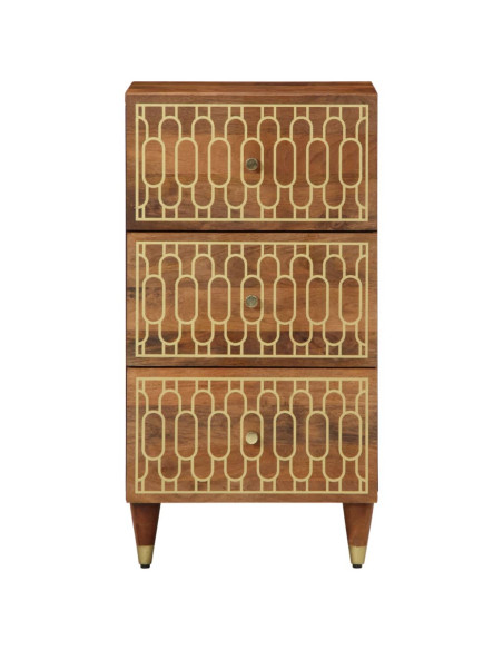 Credenza 40x33x75 cm in Legno Massello di Mango
