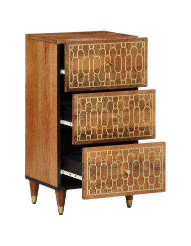Credenza 40x33x75 cm in Legno Massello di Mango