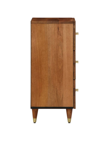 Credenza 40x33x75 cm in Legno Massello di Mango