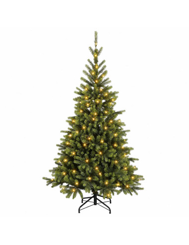 Albero di Natale Artificiale con Rami Pieghevoli 240 cm 300 LED
