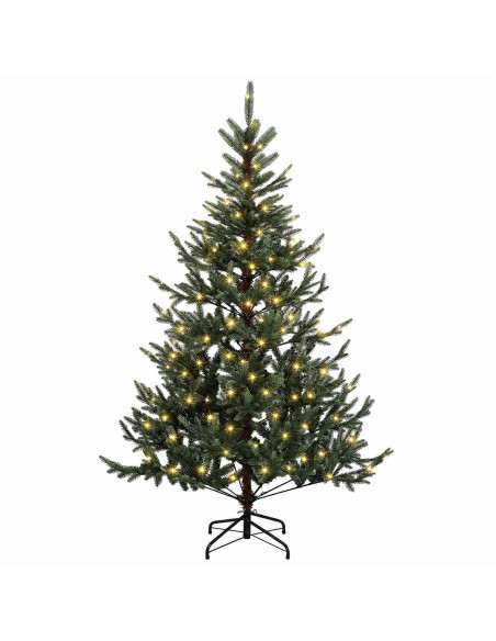 Albero di Natale Artificiale con Rami Pieghevoli 240 cm 300 LED