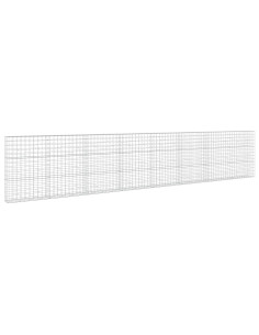 Gabione con filo da 5 mm e rete 10x10 cm 800x30x150 cm 2