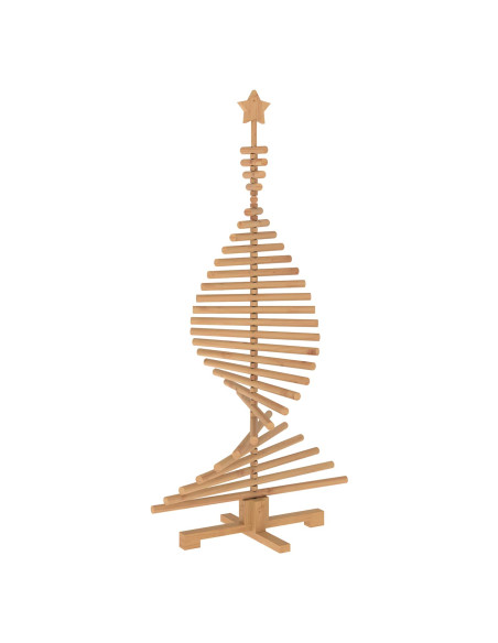 Albero di Natale in legno KOTKA 150 cm Legno Massello di Pino
