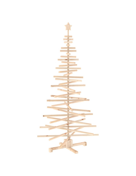 Albero di Natale in legno KOTKA 180 cm Legno Massello di Pino