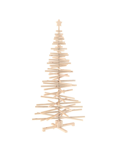 Albero di Natale in legno KOTKA 180 cm Legno Massello di Pino