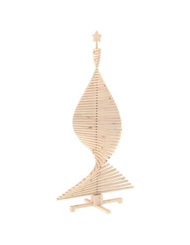 Albero di Natale in legno KOTKA 180 cm Legno Massello di Pino