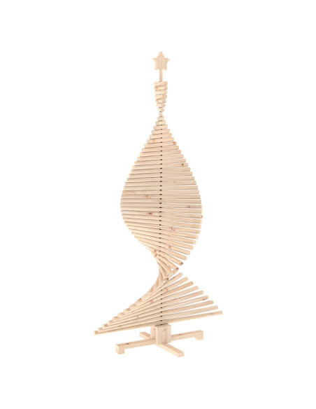 Albero di Natale in legno KOTKA 180 cm Legno Massello di Pino