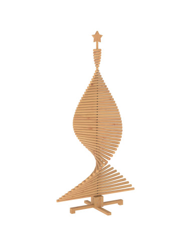 Albero di Natale in legno KOTKA 180 cm Legno Massello di Pino