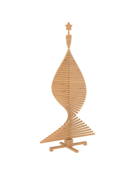 Albero di Natale in legno KOTKA 180 cm Legno Massello di Pino