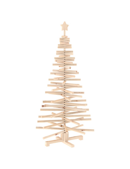Albero di Natale in legno KOTKA 150 cm Legno Massello di Pino