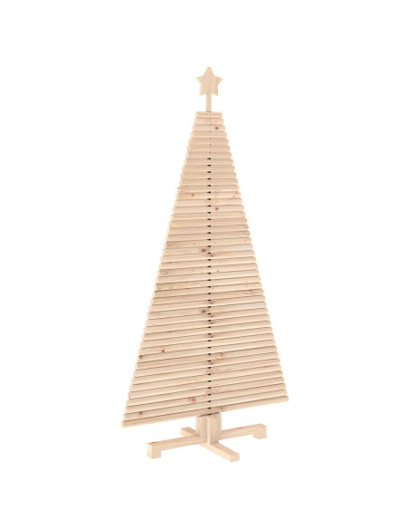 Albero di Natale in legno KOTKA 150 cm Legno Massello di Pino