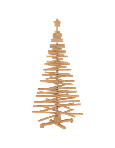 Albero di Natale in legno KOTKA 150 cm Legno Massello di Pino
