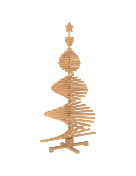 Albero di Natale in legno KOTKA 150 cm Legno Massello di Pino