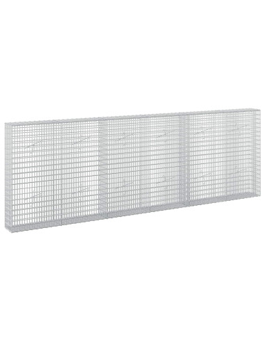 Gabione con Filo da 5 mm e Rete da 5x2,5 cm 300x20x100 cm