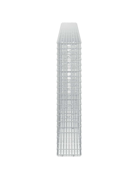 Gabione con Filo da 5 mm e Rete da 5x2,5 cm 300x20x100 cm