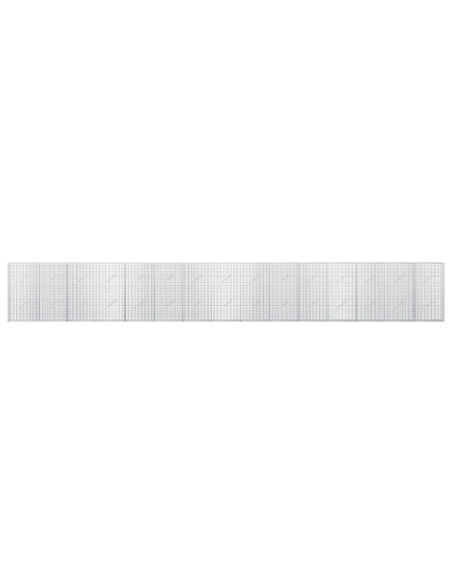 Gabione con Filo da 5 mm e Rete da 5x2,5 cm 750x10x100 cm