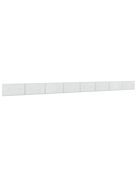 Gabione con Filo da 5 mm e Rete da 5x2,5 cm 800x10x50 cm