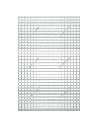 Gabione con Filo da 5 mm e Rete da 5x2,5 cm 100x10x150 cm
