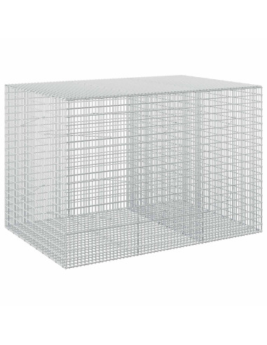 Gabione con Filo da 5 mm e Rete da 5x2,5 cm 150x100x100 cm