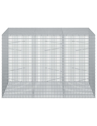 Gabione con Filo da 5 mm e Rete da 5x2,5 cm 150x100x100 cm