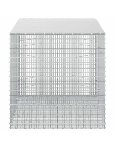 Gabione con Filo da 5 mm e Rete da 5x2,5 cm 150x100x100 cm