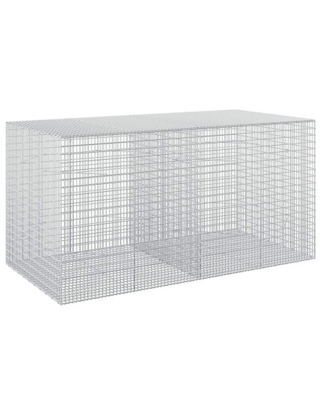 Gabione con Filo da 5 mm e Rete da 5x2,5 cm 200x100x100 cm