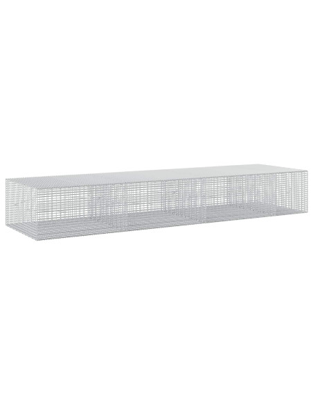 Gabione con Filo da 5 mm e Rete da 5x2,5 cm 350x100x50 cm