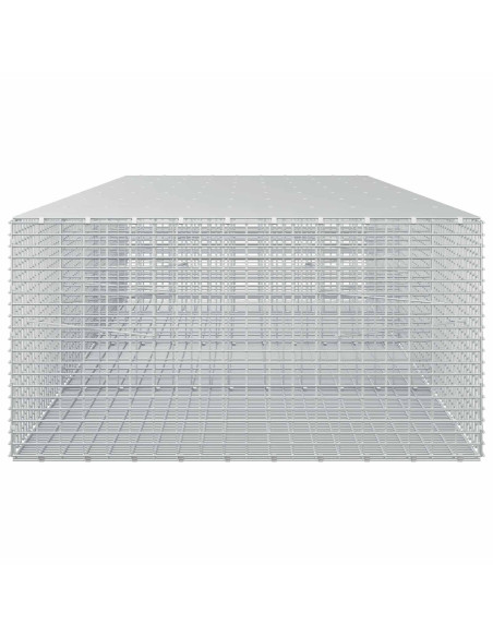 Gabione con Filo da 5 mm e Rete da 5x2,5 cm 350x100x50 cm