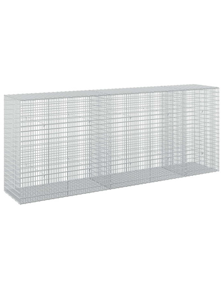 Gabione con Filo da 5 mm e Rete da 5x2,5 cm 250x50x100 cm