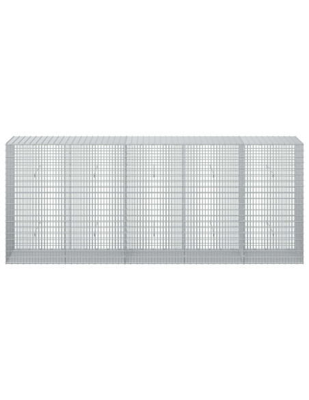 Gabione con Filo da 5 mm e Rete da 5x2,5 cm 250x50x100 cm