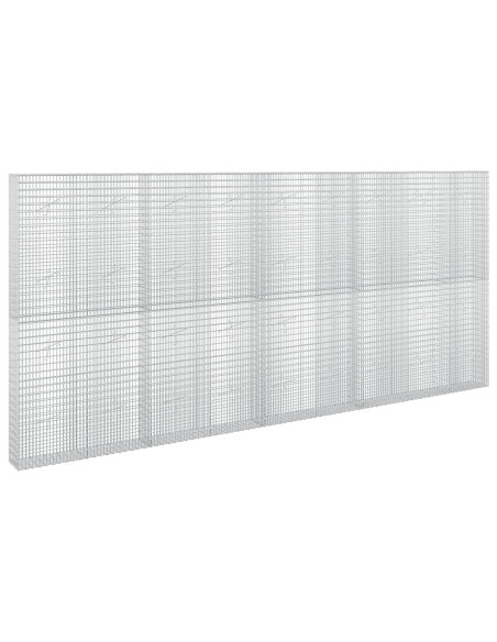 Gabione con Filo da 5 mm e Rete da 5x2,5 cm 450x20x200 cm