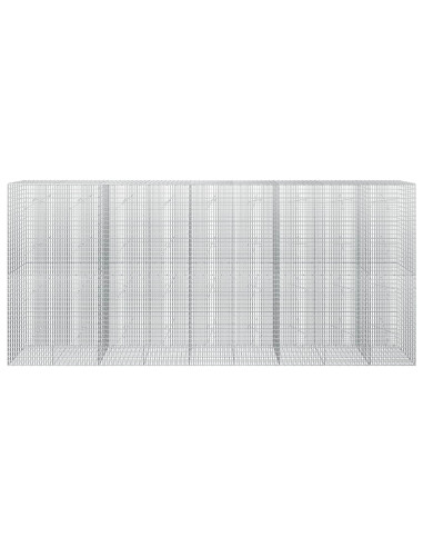 Gabione con Filo da 5 mm e Rete da 5x2,5 cm 450x20x200 cm