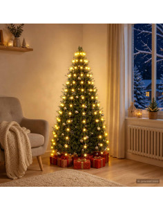 Ghirlande luminose per alberi di Natale Verde 150 cm PVC