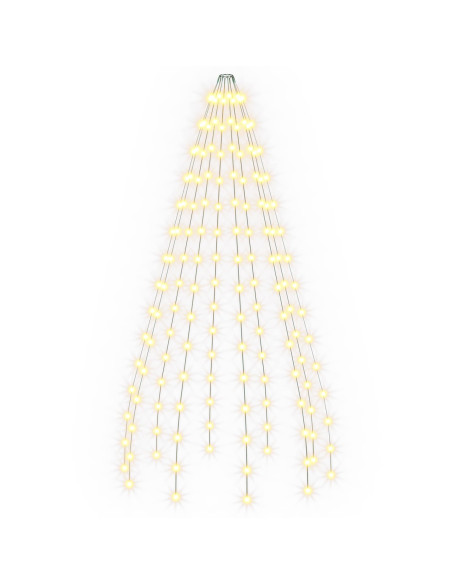Ghirlande luminose per alberi di Natale Verde 150 cm PVC