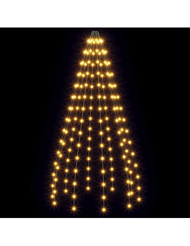 Ghirlande luminose per alberi di Natale Verde 150 cm PVC