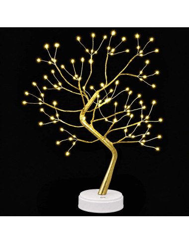 Mini albero di Natale starburst 2 pz Oro 12 x 50 cm Acciaio
