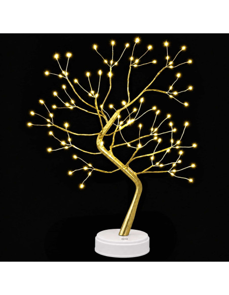 Mini albero di Natale starburst 2 pz Oro 12 x 50 cm Acciaio