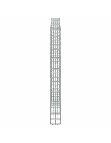 Gabione con Filo da 5 mm e Rete da 5x10 cm 250x20x200 cm