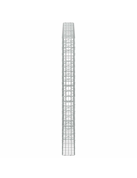 Gabione con Filo da 5 mm e Rete da 5x10 cm 250x20x200 cm