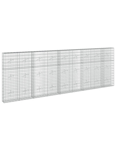 Gabione con Filo da 5 mm e Rete da 5x10 cm 450x20x150 cm