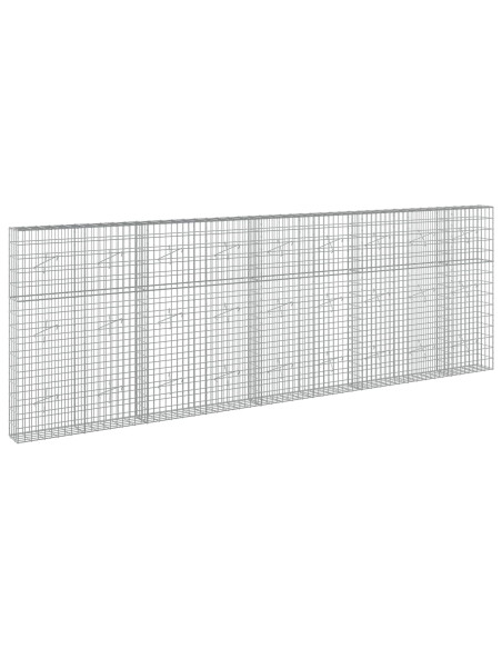 Gabione con Filo da 5 mm e Rete da 5x10 cm 450x20x150 cm