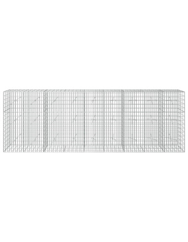 Gabione con Filo da 5 mm e Rete da 5x10 cm 450x20x150 cm