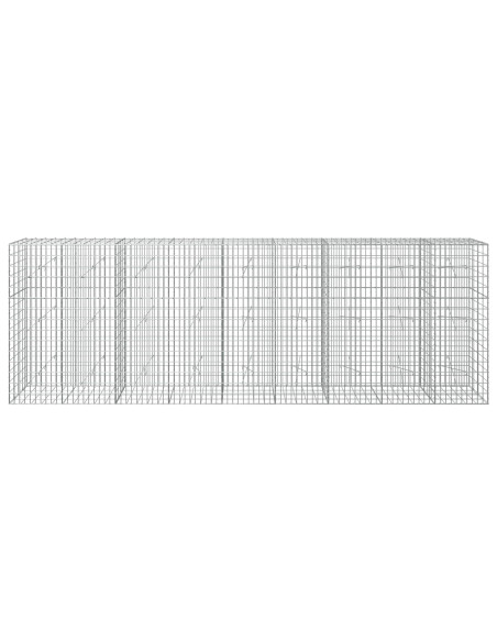 Gabione con Filo da 5 mm e Rete da 5x10 cm 450x20x150 cm