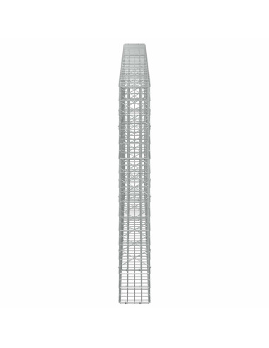 Gabione con Filo da 5 mm e Rete da 5x10 cm 450x20x150 cm
