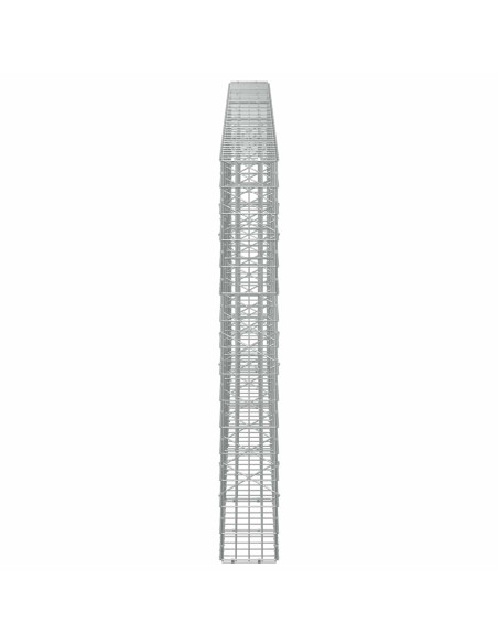Gabione con Filo da 5 mm e Rete da 5x10 cm 450x20x150 cm
