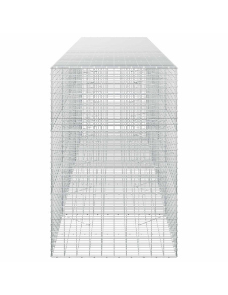 Gabione con Filo da 5 mm e Rete da 5x10 cm 450x100x150 cm
